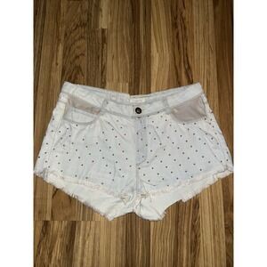 Sickonineteen Sicko 19 Denim Jean Shorts Studded Sz 32 Women's Juniors